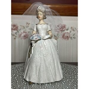 VINTAGE NAPCO C6472 BRIDE PLANTER HEAD VASE MINT, Approx 8”